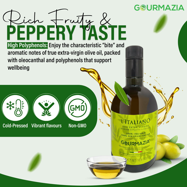 Italian Oilive Oil 500ml Glass Bottle