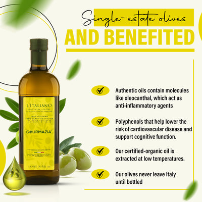 Italian Oilive Oil 1000ml Glass Bottle