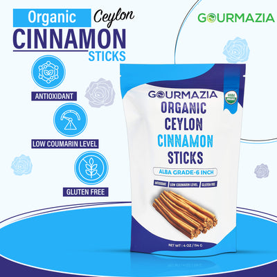 Ceylon Cinnamon Sticks 6 Inch Pouch