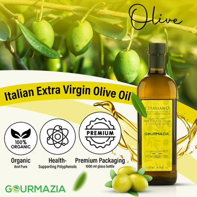 Italian Oilive Oil 1000ml Glass Bottle