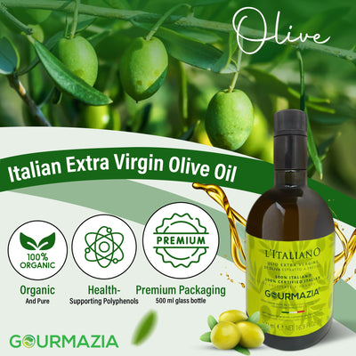 Italian Oilive Oil 500ml Glass Bottle