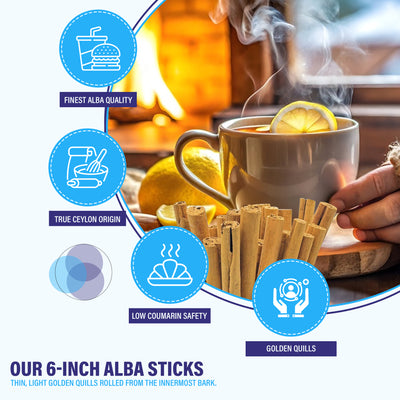 Ceylon Cinnamon Sticks 6 Inch Pouch