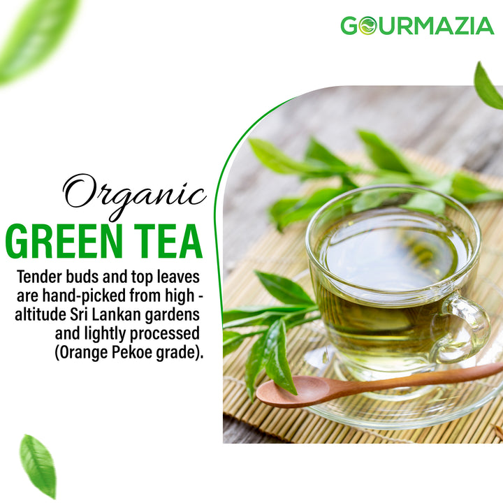 Gourmazia Sri Lankan Ceylon Green Tea 100g